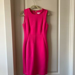 Calvin Klein vibrant pink dress